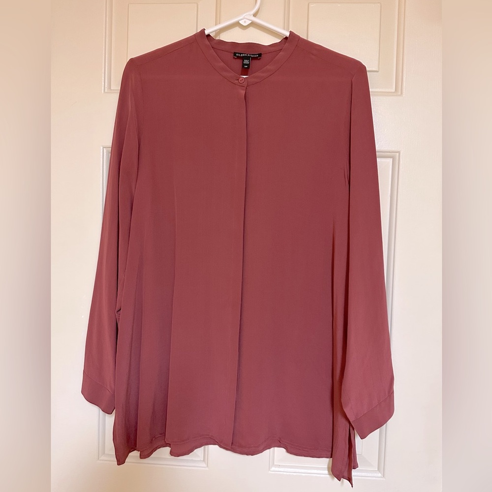 Eileen Fisher Silk Blouse Top